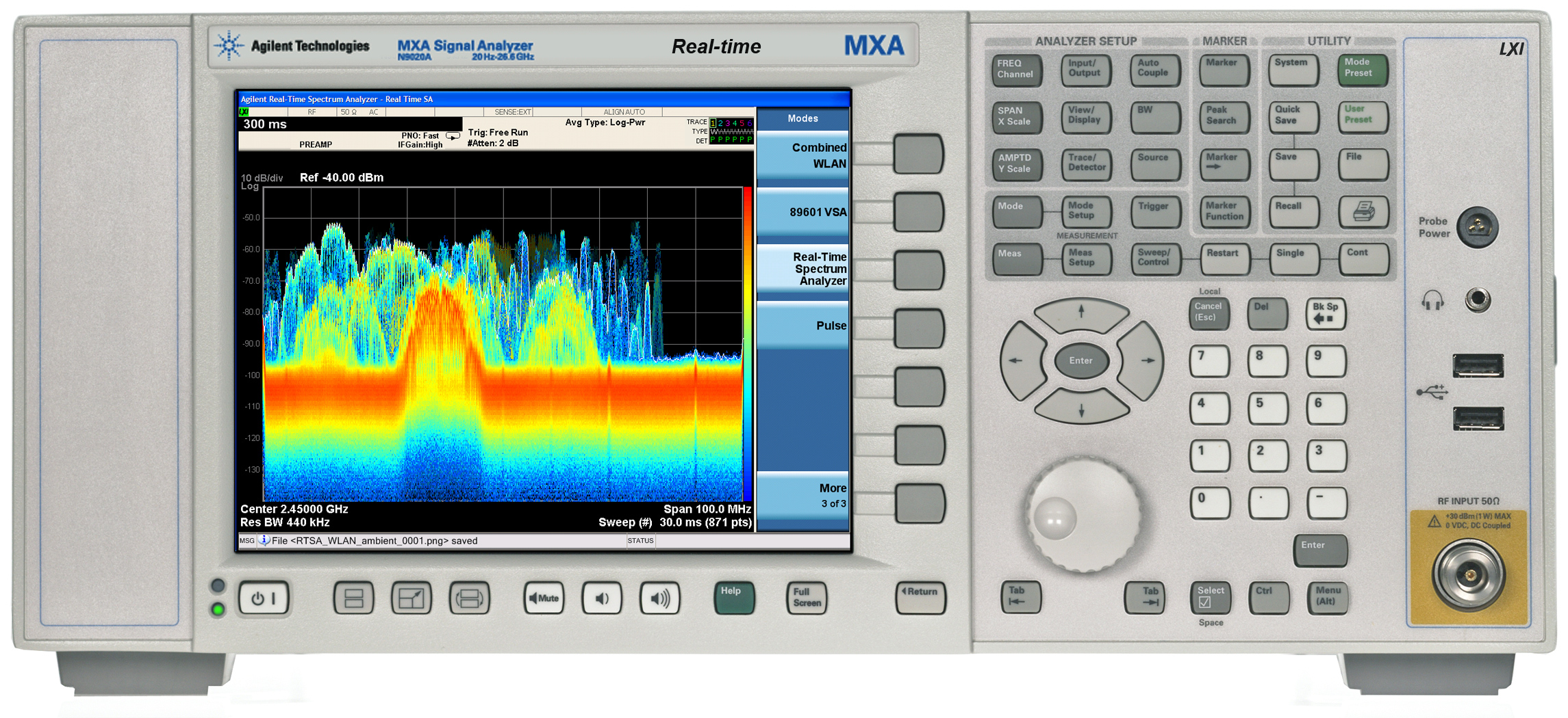 Figure 1: Agilent X-series analysers get new options for real-time capture and wider analysis bandwidths